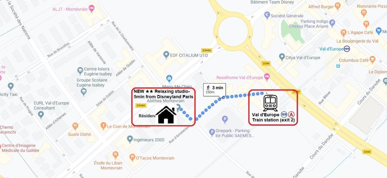 New- Relaxing Studio - 5 Min From Disneyland Paris Μοντεβρέν Εξωτερικό φωτογραφία
